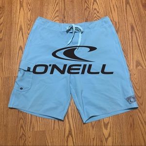 O’Neill Teal Board Shorts Mens Size 34
